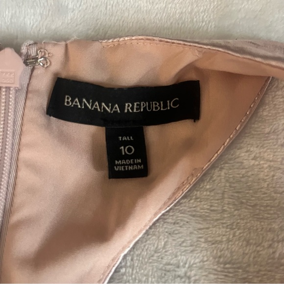 Banana Republic Women’s Pink Hammered Satin One-Shoulder Racerback Dress Sz 10 - Picture 3 of 12